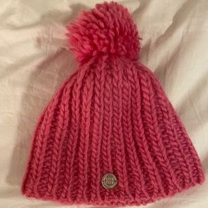 Pink Winter beanie Pom Pom Knit Hat